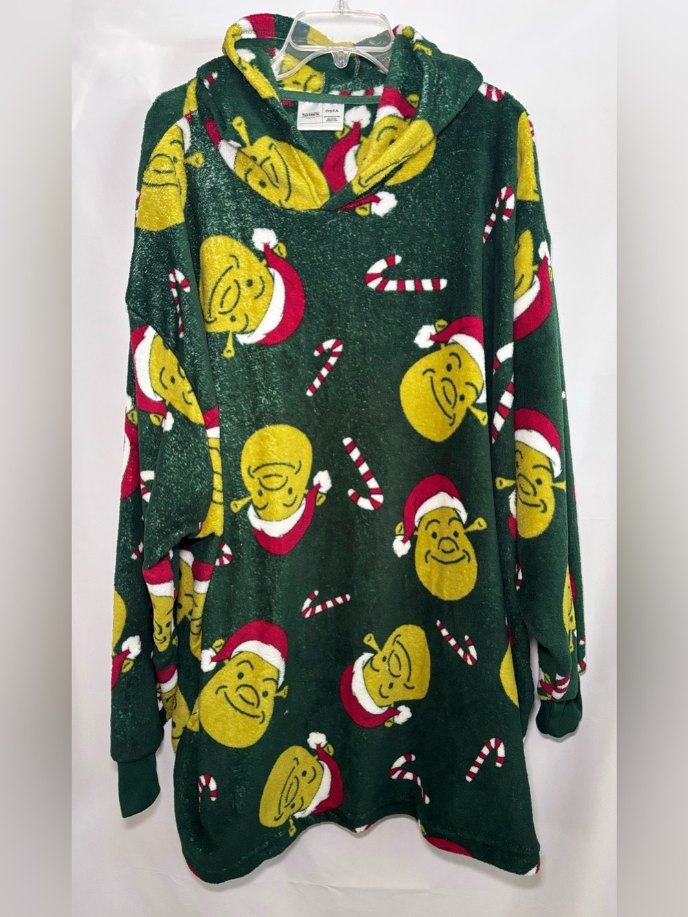 Christmas Santa Shrek Wearable Blanket Hoodie